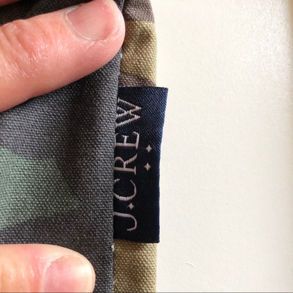 J. Crew Camouflage Logo Cotton Everyday Tote - Picture 5 of 9